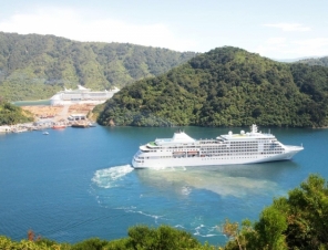 Cruise Ships leaving Picton